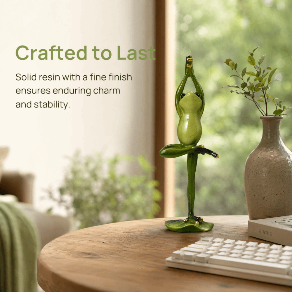 Interior Design Degree - Resin Yoga Pose Amphibian Resin Figurine